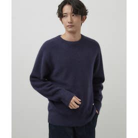 フォックス混 クルーネックニット （ネイビー(094)）