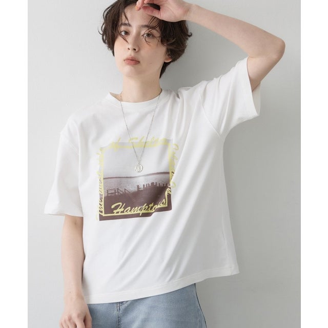 グラフィックデザインTシャツ （ホワイト(002)）