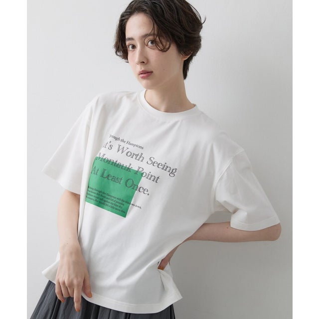 グラフィックデザインTシャツ （ホワイト(602)）