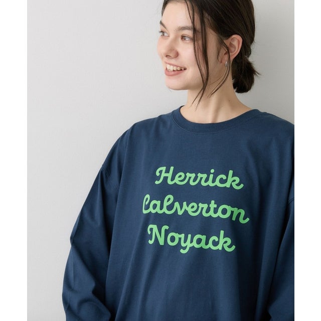 オーガニックコットン天竺 ロングスリーブTシャツ （ネイビー(094)）
