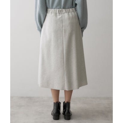 メルトンジャージフレアスカート （チャコールグレー(014)）｜詳細画像