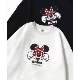 別注 ミッキーマウス・ミニーマウス オーバーサイズ 裏起毛 プリント スウェット トレーナー/レディース メンズ （グレー系その他3）