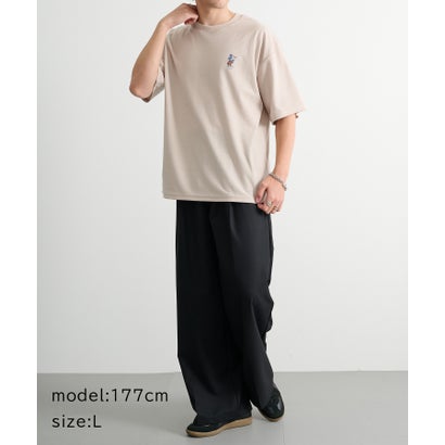 ミッキー＆ミニー プリントTシャツ 吸汗速乾/イージーケア COOLMAX 6277-6804 MNY （ベージュ）｜詳細画像