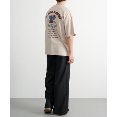 ミッキー＆ミニー プリントTシャツ 吸汗速乾/イージーケア COOLMAX 6277-6804 MNY （ベージュ）｜詳細画像