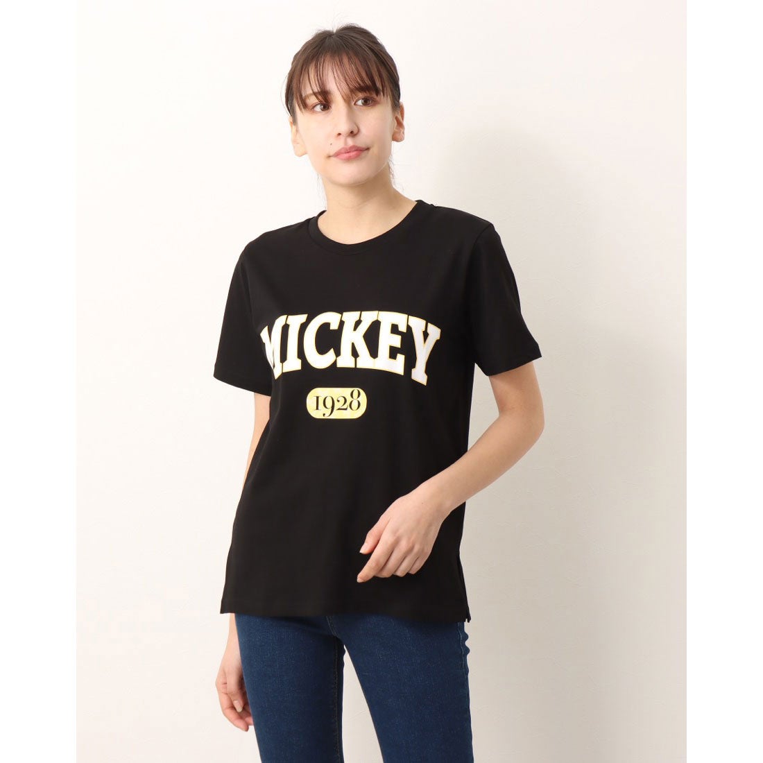 ディズニー Disney レディース 半袖Tシャツ 冷感コットンTシャツ DN 
