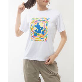 レディース 半袖Tシャツ 冷感UVドライTシャツ リンク DN-9C25004TS （ホワイト）