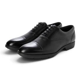 走れるビジネスシューズ 3E ストレートチップ （BLK）