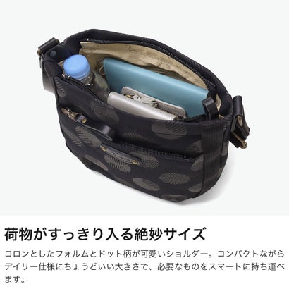 ダコタ Dakota ショルダーバッグ レディース 斜めがけ 帆布 ブランド 大人 キャンバス コットン 水玉 ファスナー かわいい おしゃれ カジュアル 日本製 A5 シンピット 1531742 新作 2025 （ネイビードット）｜詳細画像