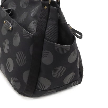 ダコタ Dakota トートバッグ レディース キャンバス 帆布 トート バッグ 布 綿 コットン 横 横型 自立 水玉 かわいい おしゃれ ナチュラル 日本製 A4 シンピット 1531740  新作 2025（ブラックドット）｜詳細画像