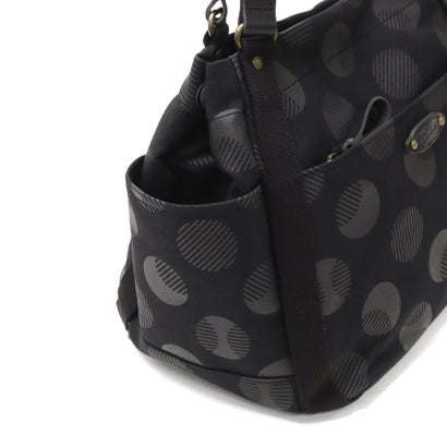 ダコタ Dakota トートバッグ レディース キャンバス 帆布 トート バッグ 布 綿 コットン 横 横型 自立 水玉 かわいい おしゃれ ナチュラル 日本製 A4 シンピット 1531740  新作 2025（ブラックドット）｜詳細画像