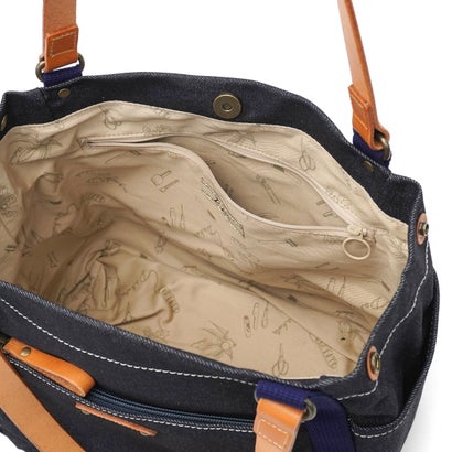 ダコタ Dakota トートバッグ レディース デニム バッグ キャンバス 布 綿 レザー ハンドル 肩がけ ブランド 横型 自立 かわいい 日本製 A4 シンピット 1531750 新作 2025 （ネイビーデニム）｜詳細画像