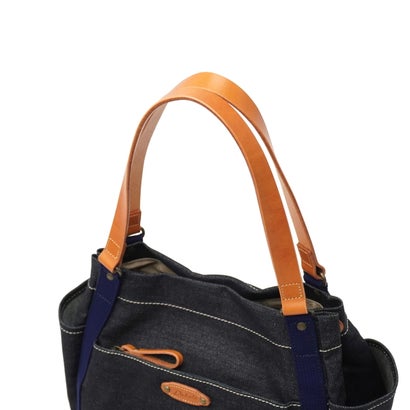 ダコタ Dakota トートバッグ レディース デニム バッグ キャンバス 布 綿 レザー ハンドル 肩がけ ブランド 横型 自立 かわいい 日本製 A4 シンピット 1531750 新作 2025 （ネイビーデニム）｜詳細画像