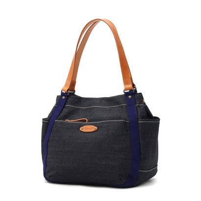 ダコタ Dakota トートバッグ レディース デニム バッグ キャンバス 布 綿 レザー ハンドル 肩がけ ブランド 横型 自立 かわいい 日本製 A4 シンピット 1531750 新作 2025 （ネイビーデニム）｜詳細画像