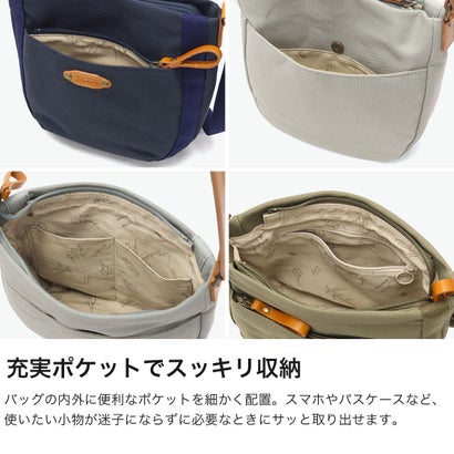 ダコタ Dakota ショルダーバッグ レディース 斜めがけ 小さめ ブランド 軽量 大人 無地 シンプル コンパクト 帆布 本革 レザー 日本製 シンピット 1531732 新作 2025 （グレー）｜詳細画像