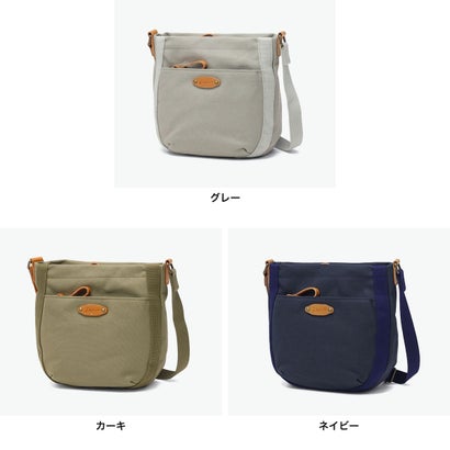 ダコタ Dakota ショルダーバッグ レディース 斜めがけ 小さめ ブランド 軽量 大人 無地 シンプル コンパクト 帆布 本革 レザー 日本製 シンピット 1531732 新作 2025 （グレー）｜詳細画像