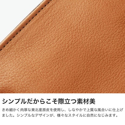 トートバッグ レディース A4 大きめ ファスナー付き バッグ 通勤 ビジネス ブランド 軽量 軽い レザー 本革 牛革 トート おしゃれ 日本製 リバティ 10334666 （オレンジ）｜詳細画像