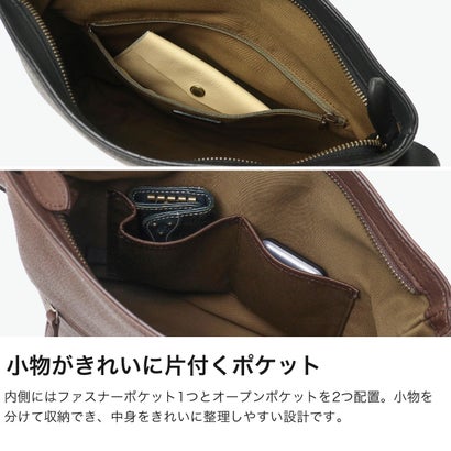 ショルダーバッグ レディース ブランド 斜めがけ 大人 上品 本革 牛革 レザー 斜めがけバッグ カジュアル シンプル 縦型 薄型 B5 日本製 リバティ 1033463 （オーク×チョコ）｜詳細画像