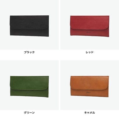 長財布 レディース 薄い 小さめ 財布 本革 ブランド かわいい 軽い かぶせ 薄マチ 牛革 小銭入れ付き 日本製 ラルゴ コンパクト財布 0030593 新作 2026 （ブラック）｜詳細画像