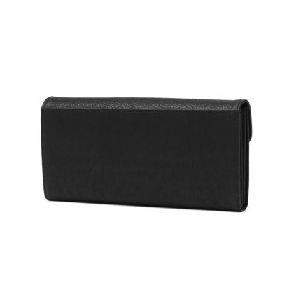 長財布 レディース 財布 大容量 本革 ブランド かわいい 軽い かぶせ おしゃれ 牛革 レザー ウォレット 小銭入れ カード収納 小銭入れ仕切り イルベーネ 0032322 （マスタード）｜詳細画像