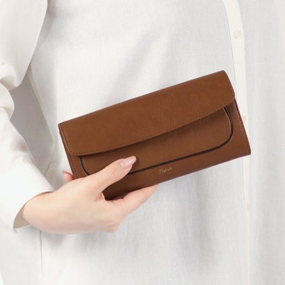長財布 レディース 財布 大容量 本革 ブランド かわいい 軽い かぶせ おしゃれ 牛革 レザー ウォレット 小銭入れ カード収納 小銭入れ仕切り イルベーネ 0032322 （オーク）｜詳細画像