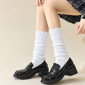 【訳あり新品】ふわくしゅルーズソックス ショートタイプ （ホワイト）