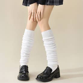 【訳あり新品】ふわくしゅルーズソックス ウルトラロングタイプ （ホワイト）