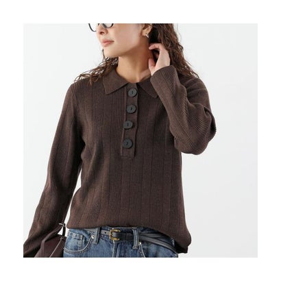 ディニテコリエ Dignite collier Dignite Collier 長袖 ニット 80269355 リブ （037/ブラウン）｜詳細画像