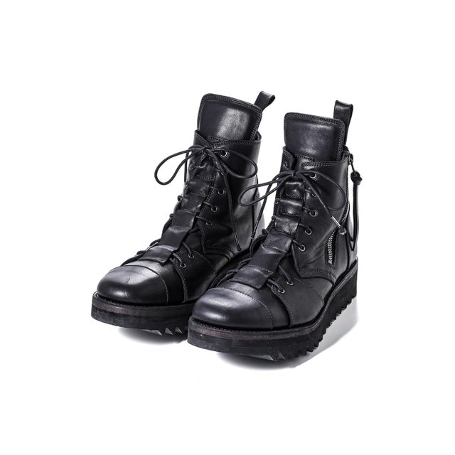 Horse Leather Boots （BLACK）