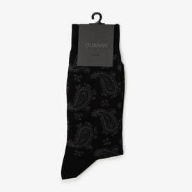 ブラックペイズリーソックス （ブラック）