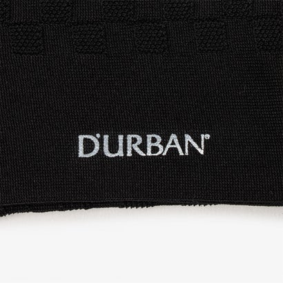 ダーバン D'URBAN ブラックミニチェックソックス （ブラック）｜詳細画像