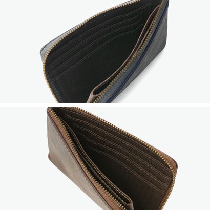 L字財布 メンズ レディース 小さめ 財布 本革 レザー ファスナー 大人 シック シンプル 経年変化 コンパクト プレゼント 定番 おしゃれ 上品 セディメント 0622003 （チョコ）｜詳細画像