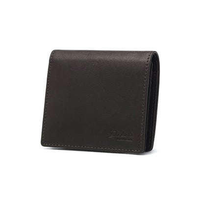 二つ折り財布 メンズ レディース 本革 ブランド 小銭入れあり 小さい 財布 大人 牛革 革 レザー 軽量 コンパクト ウォレット 札 小銭 カード パルモ 0621900（ボルドーブラウン）｜詳細画像