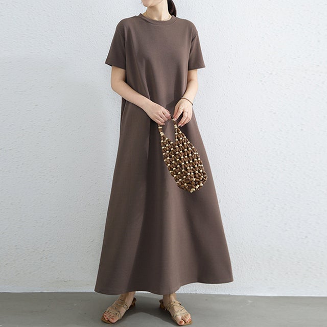 ワンピース ロング マキシ （コーヒー）