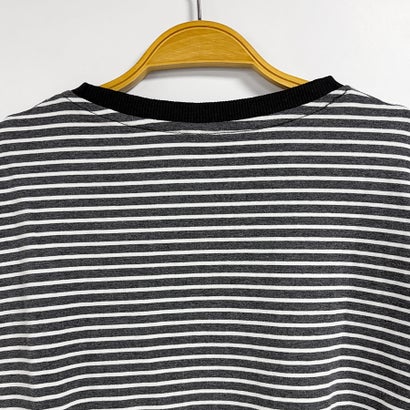 ドゥー ベル Doux Belle ボーダー柄サイドスリット長袖Tシャツ レディース トップス （ベージュ）｜詳細画像