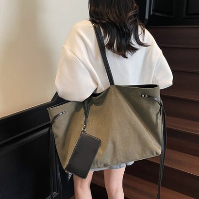ドゥー ベル Doux Belle ミニポーチ付き×トートバッグ レディース バッグ （カーキ）｜詳細画像