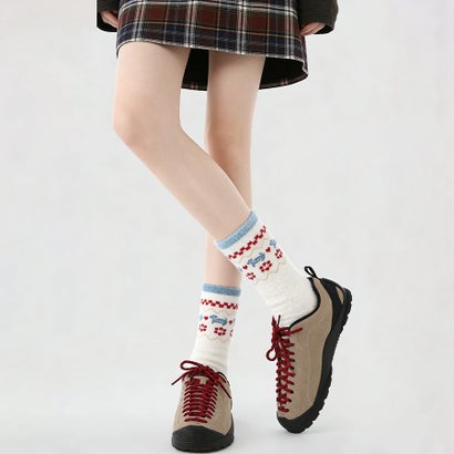 ドゥー ベル Doux Belle 3足セット×柄ソックス レディース ソックス （G）｜詳細画像