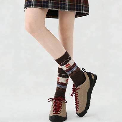 ドゥー ベル Doux Belle 3足セット×柄ソックス レディース ソックス （C）｜詳細画像