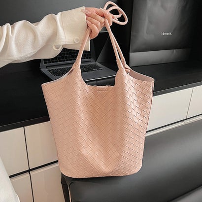 ドゥー ベル Doux Belle ミニバック付き×メッシュ編みトートバッグ レディース バッグ （ピンク）｜詳細画像
