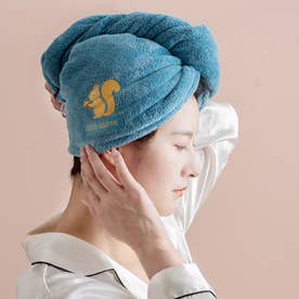 ヘアタオル ヘアバンド ヘアキャップ （ブルー）