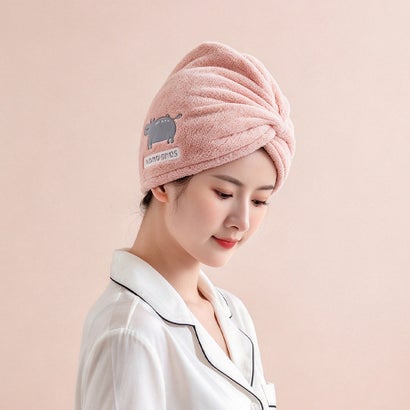 ドゥー ベル Doux Belle ヘアタオル ヘアバンド ヘアキャップ （ピンク）｜詳細画像