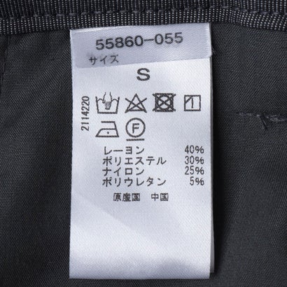 裏起毛ストレッチパンツ／ノータック （チャコールチェック）｜詳細画像