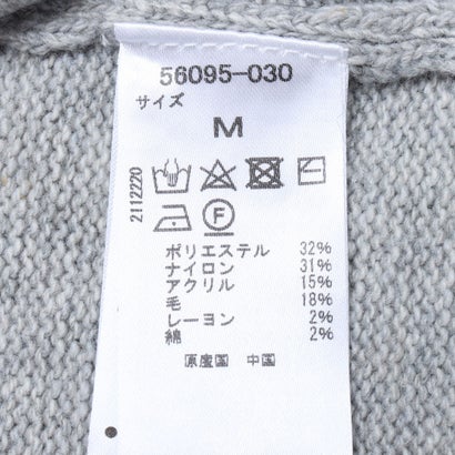 ウールブレンドノルディッククルー （ライトグレー）｜詳細画像