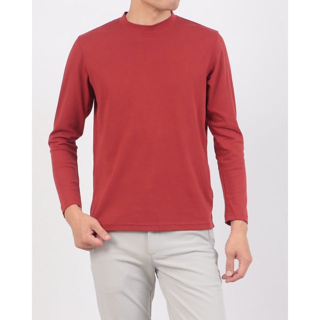 クルーネック／長袖・ドゥクラッセT （ブリック）