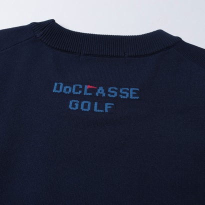 ドゥクラッセ DoCLASSE クイックドライGOLFロゴニット （ネイビー）｜詳細画像