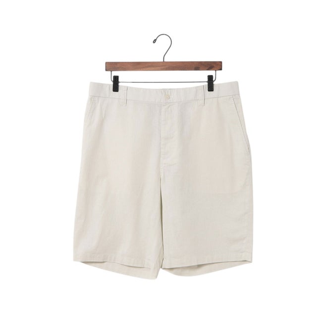 リネンコットン ドローストリングショートパンツ （アイボリー）