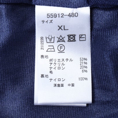 防風裏地セーター・クルーネック （ネイビー）｜詳細画像