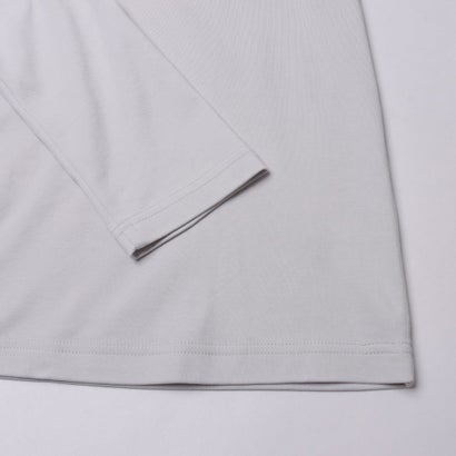 浅Vネック/長袖・ドゥクラッセTシャツ （アイスグレー）｜詳細画像