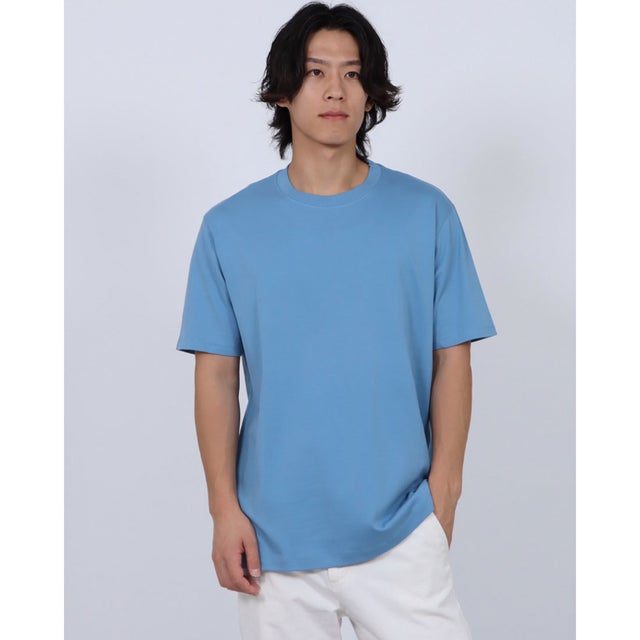 クルーネック/半袖・ドゥクラッセTシャツ （ライトブルー）