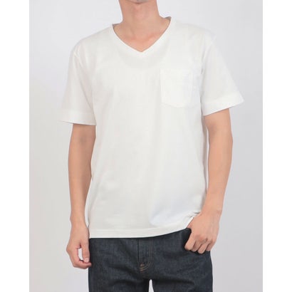 抗菌ドライVネックTシャツ （ホワイト）｜詳細画像