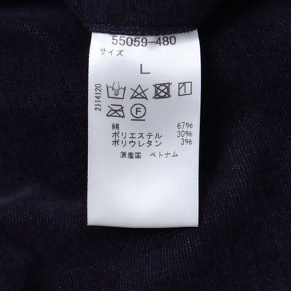 ストレッチコーデュロイワンプリーツ （ネイビー）｜詳細画像